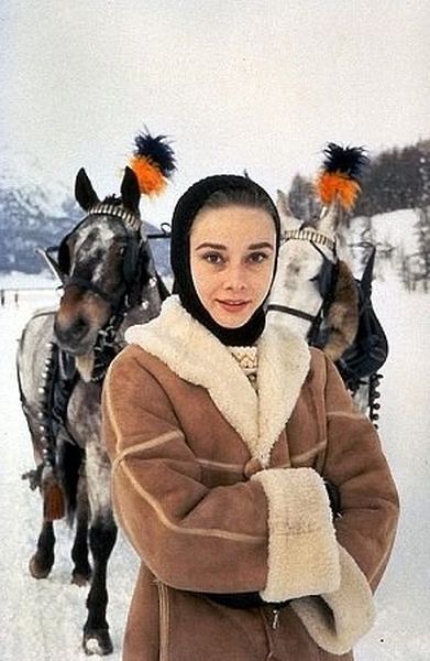 33-1124 Audrey Hepburn and husband Mel Ferrer C. 1958