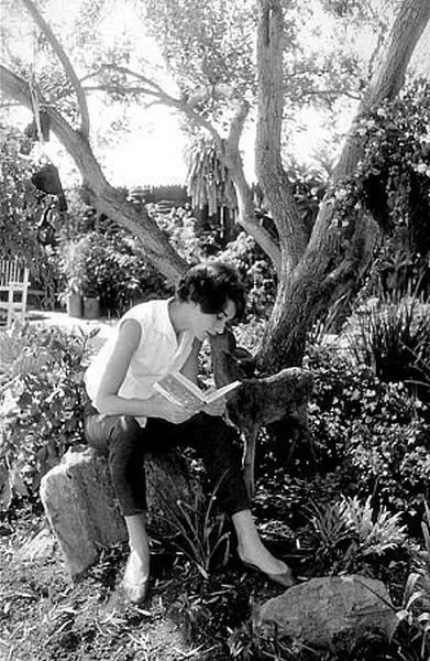 33-2275 Audrey Hepburn doing exercises on the MGM set of "Green Mansions"