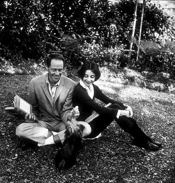 33-57 Audrey Hepburn and Mel Ferrer at their home in Los Angeles CA