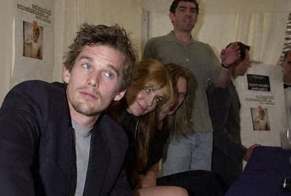 Ethan Hawke, Uma Thurman and Natasha Richardson at event of Chelsea Walls