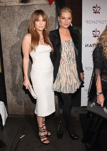 Jennifer Lopez and Kate Moss