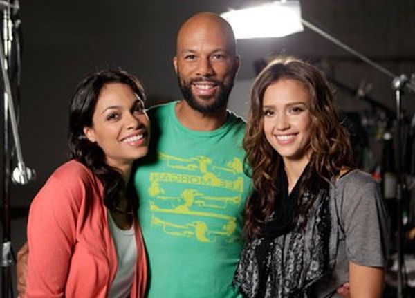 Jessica Alba, Rosario Dawson and Common