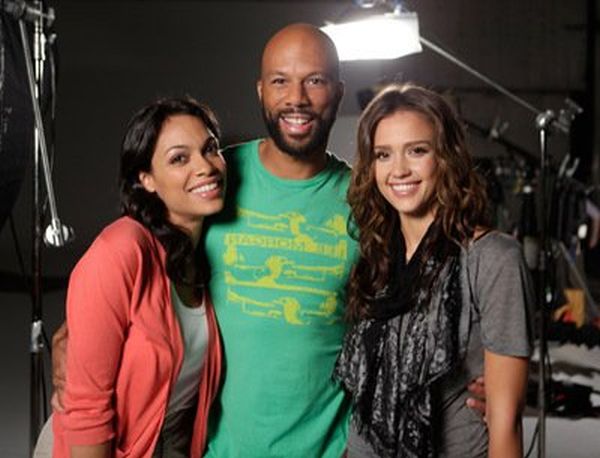 Jessica Alba, Rosario Dawson and Common