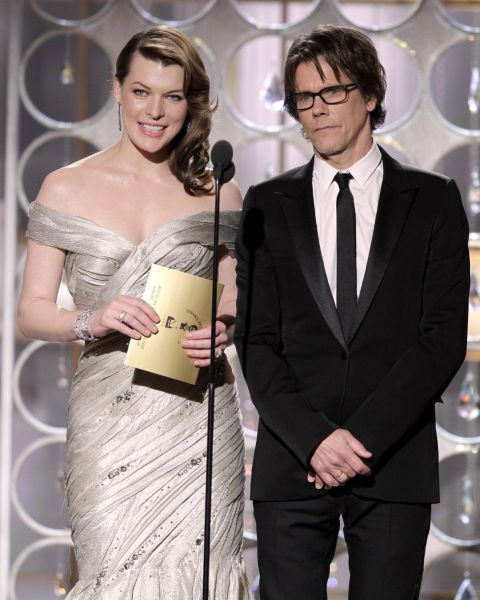 Kevin Bacon and Milla Jovovich