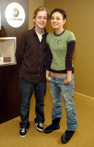 Macaulay Culkin and Mila Kunis