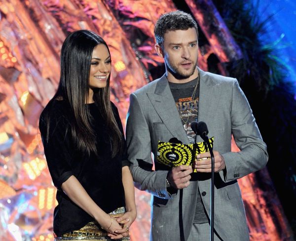Mila Kunis and Justin Timberlake at event of 2011 MTV Movie Awards