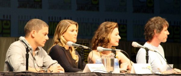Milla Jovovich, Ali Larter, Paul W.S. Anderson and Wentworth Miller at event of Resident Evil: Afterlife