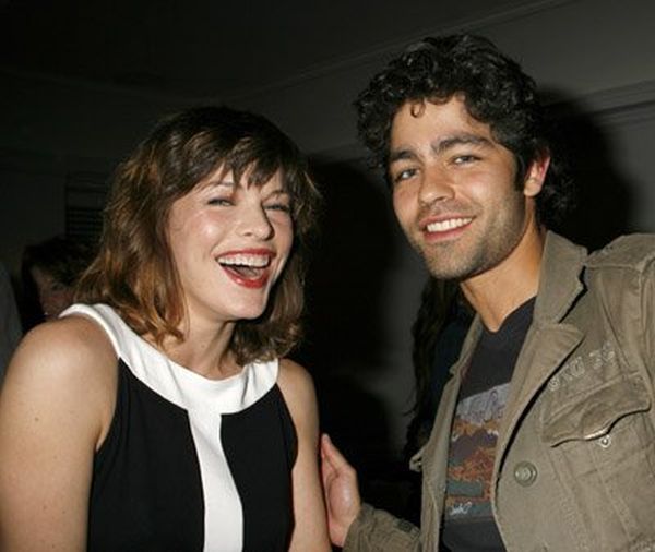Milla Jovovich and Adrian Grenier