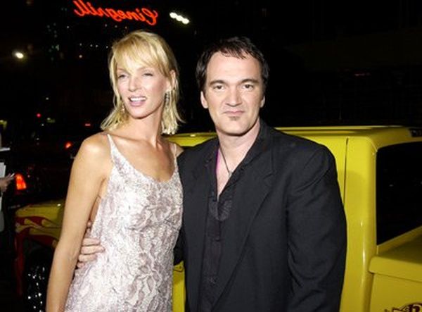 Quentin Tarantino and Uma Thurman at event of Kill Bill: Vol. 1