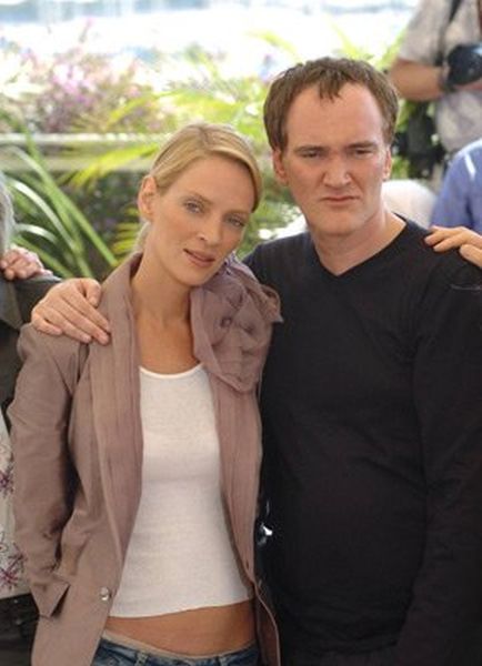 Quentin Tarantino and Uma Thurman at event of Kill Bill: Vol. 2