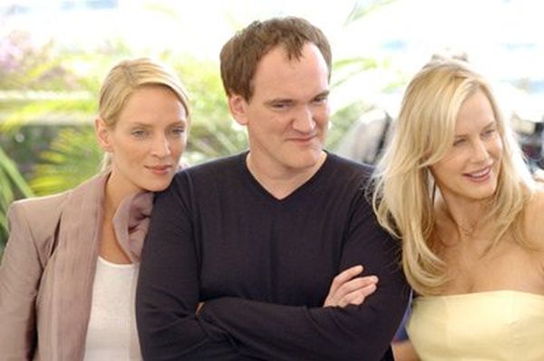 Quentin Tarantino, Uma Thurman and Daryl Hannah at event of Kill Bill: Vol. 2