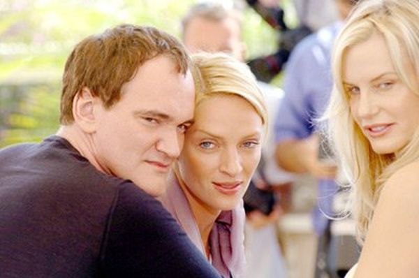 Quentin Tarantino, Uma Thurman and Daryl Hannah at event of Kill Bill: Vol. 2