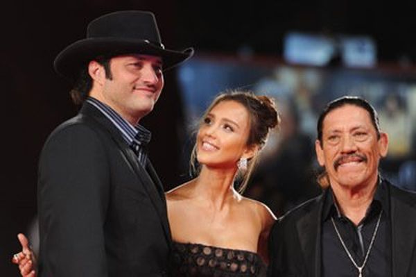 Robert Rodriguez, Danny Trejo and Jessica Alba