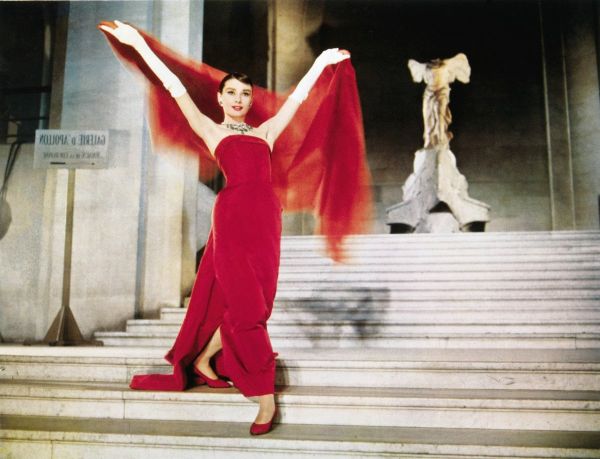 audrey hepburn funny face red dress