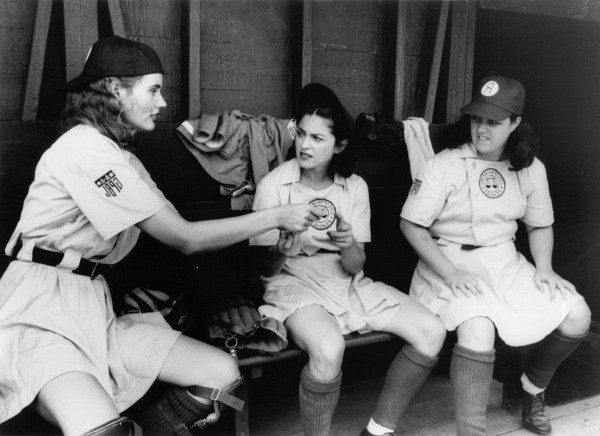 Still of Geena Davis, Madonna and Rosie O'Donnell in A League of Their Own