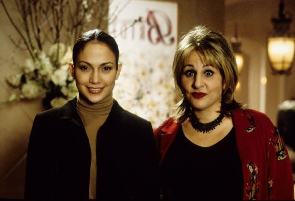 Still of Jennifer Lopez and Kathy Najimy in The Wedding Planner