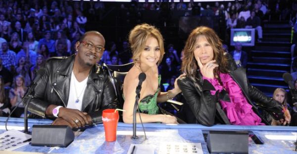 Still of Jennifer Lopez, Steven Tyler and Randy Jackson in American Idol