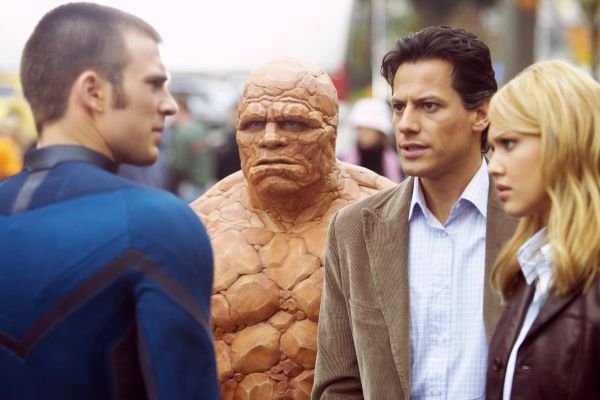 Still of Jessica Alba, Michael Chiklis, Chris Evans and Ioan Gruffudd in Fantastic Four
