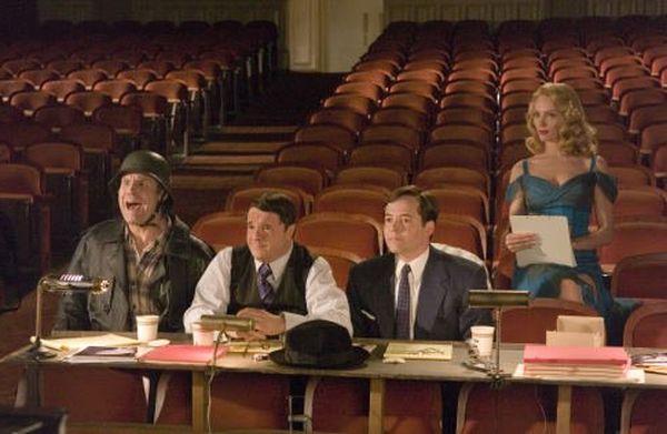 Still of Matthew Broderick, Uma Thurman, Nathan Lane and Will Ferrell in The Producers