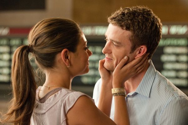 Still of Mila Kunis and Justin Timberlake in Friends with Benefits