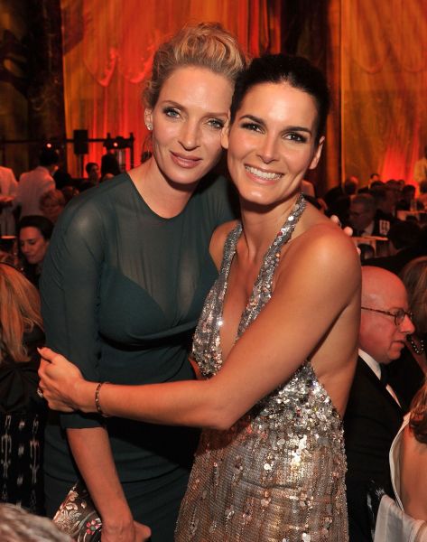 Uma Thurman and Angie Harmon