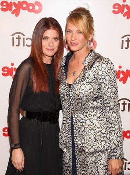 Uma Thurman and Debra Messing