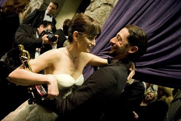 Academy AwardÂ¨-winner Penelope Cruz (right) with presenter Adrien Brody backstage at the 81st Academy AwardsÂ¨ are presented live on the ABC Television network from The Kodak Theatre in Hollywood, CA, Sunday, February 22, 2009.