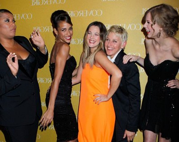 Drew Barrymore, Ellen DeGeneres, Queen Latifah, Dania Ramirez and Taylor Swift