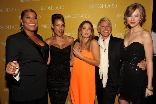 Drew Barrymore, Ellen DeGeneres, Queen Latifah, Dania Ramirez and Taylor Swift