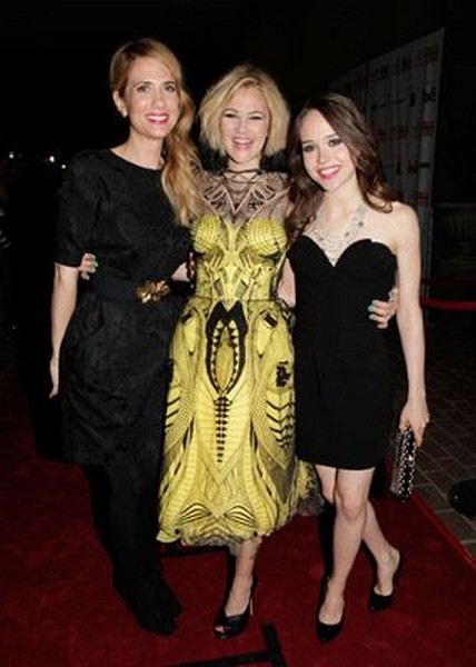 Drew Barrymore, Ellen Page and Kristen Wiig at event of Whip It