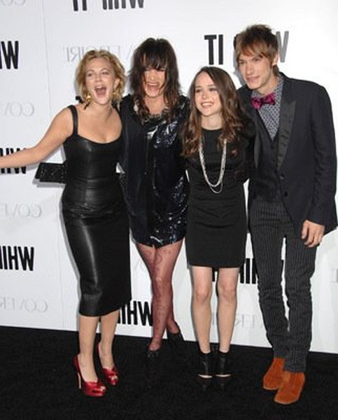 Drew Barrymore, Juliette Lewis, Ellen Page and Landon Pigg at event of Whip It