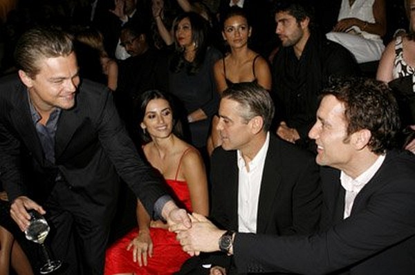 George Clooney, Leonardo DiCaprio, Penélope Cruz and Clive Owen