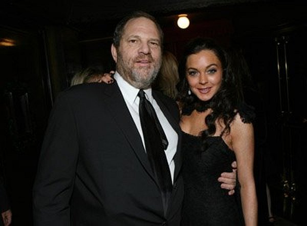 Harvey Weinstein and Lindsay Lohan at event of Bobby