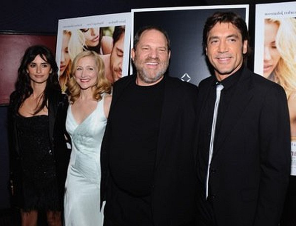 Javier Bardem, Penélope Cruz, Harvey Weinstein and Patricia Clarkson at event of Vicky Cristina Barcelona