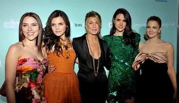 Jennifer Aniston, Drew Barrymore, Jennifer Connelly, Ginnifer Goodwin and Scarlett Johansson at event of He's Just Not That Into You