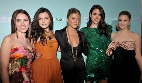 Jennifer Aniston, Drew Barrymore, Jennifer Connelly, Ginnifer Goodwin and Scarlett Johansson at event of He's Just Not That Into You