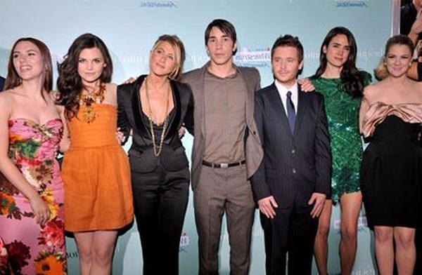 Jennifer Aniston, Jennifer Connelly, Ginnifer Goodwin, Scarlett Johansson and Justin Long at event of He's Just Not That Into You