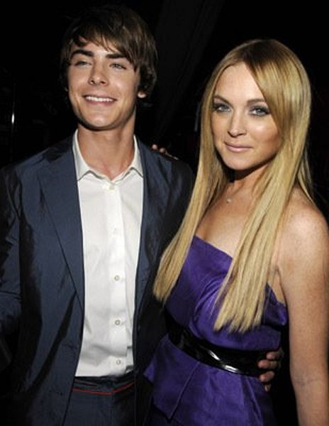 Lindsay Lohan and Zac Efron at event of 2008 MTV Movie Awards
