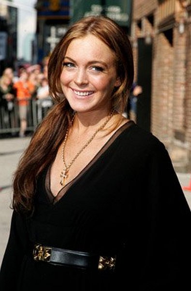 Lindsay Lohan at event of Late Show with David Letterman