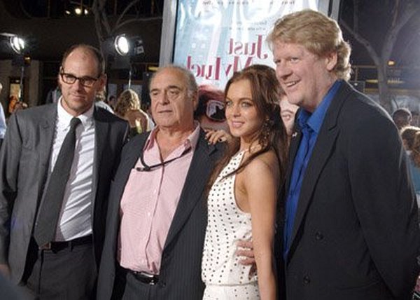 Lindsay Lohan, David Matalon, Sanford Panitch and Donald Petrie at event of Just My Luck