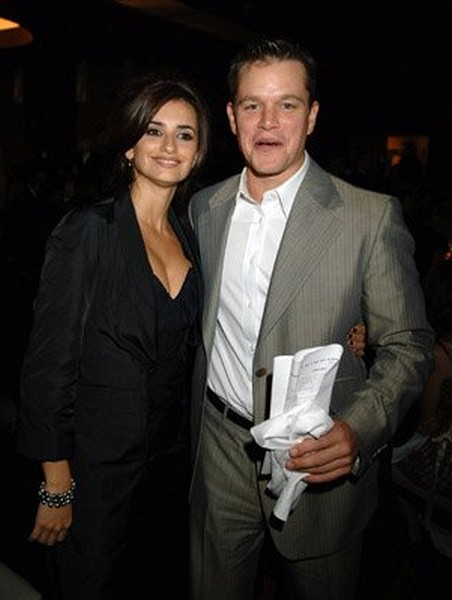 Matt Damon and Penélope Cruz