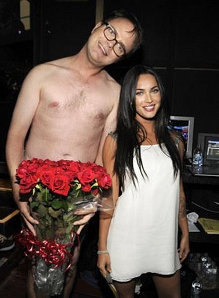 Rainn Wilson and Megan Fox at event of 2008 MTV Movie Awards