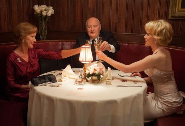 Still of Anthony Hopkins, Helen Mirren and Scarlett Johansson in Hitchcock