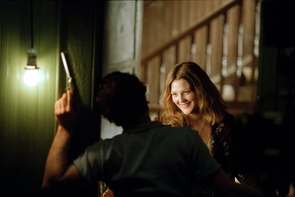 Still of Drew Barrymore and Sam Rockwell in Confessions of a Dangerous Mind