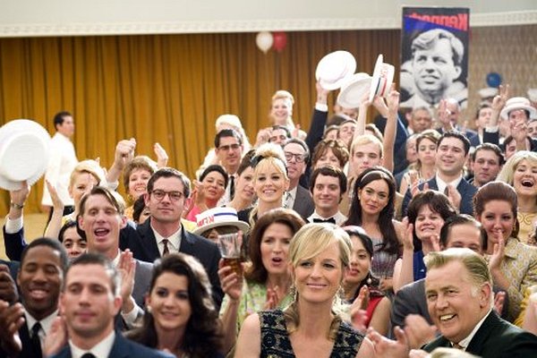 Still of Helen Hunt, Sharon Stone, Martin Sheen, Elijah Wood and Lindsay Lohan in Bobby