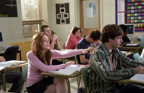 Still of Lindsay Lohan and Jonathan Bennett in Mean Girls