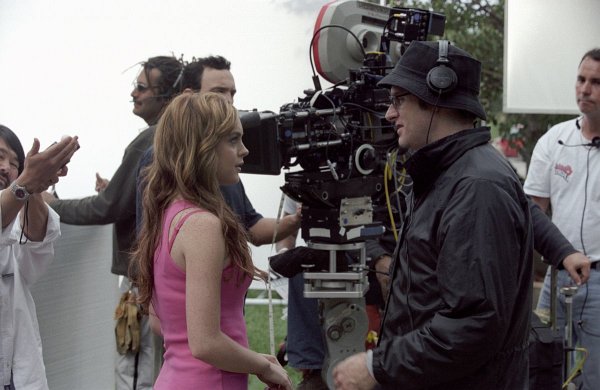 Still of Lindsay Lohan and Mark Waters in Mean Girls