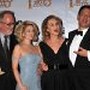 Drew Barrymore, Tom Hanks, Jessica Lange and Gary Goetzman at event of The 66th Annual Golden Globe Awards