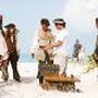 Still of Johnny Depp, Orlando Bloom, Jack Davenport, Keira Knightley and Gore Verbinski in Pirates of the Caribbean: Dead Man's Chest