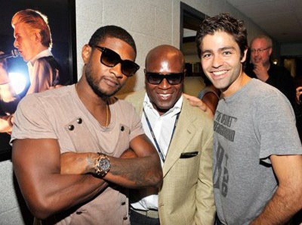 Adrian Grenier, Usher Raymond and Antonio Reid